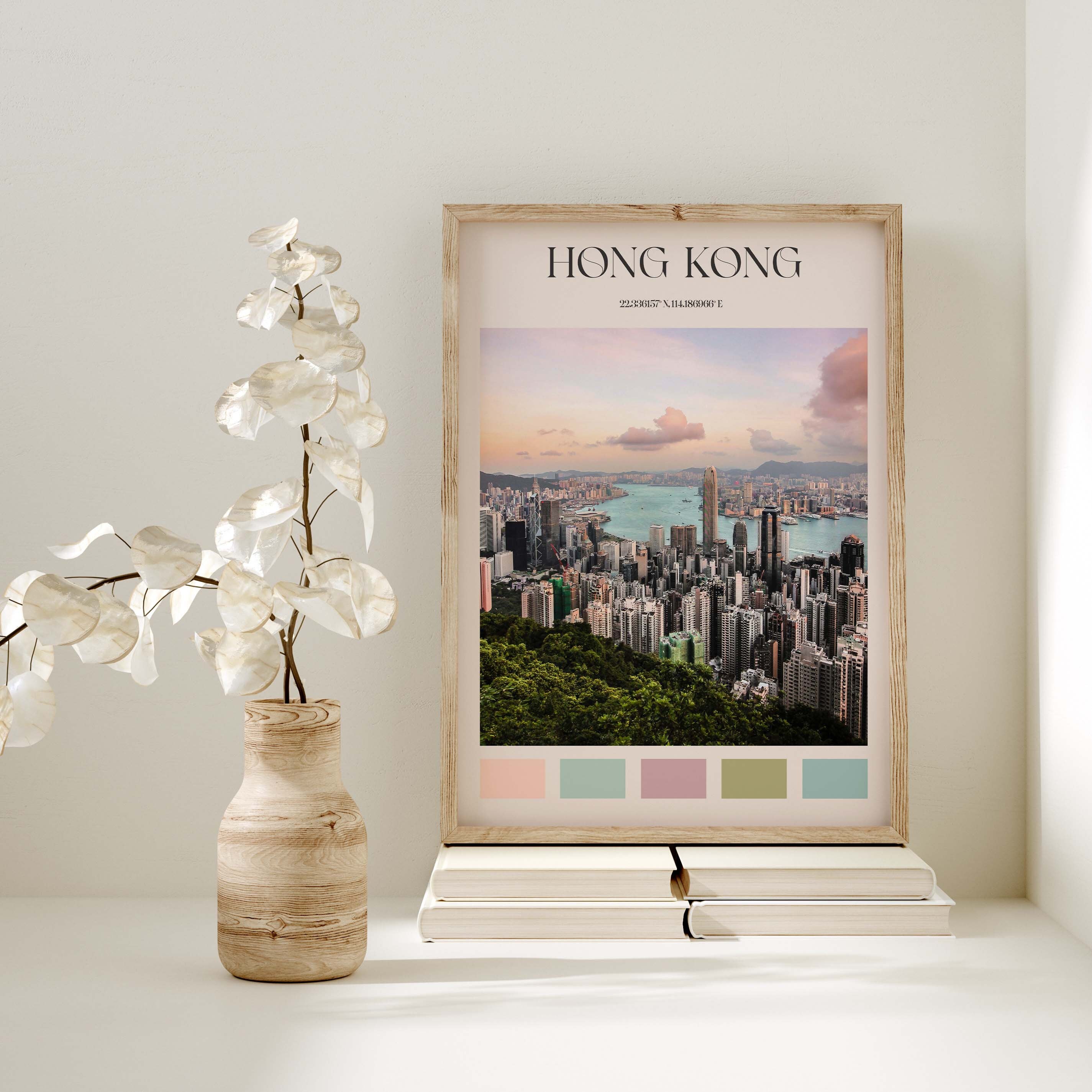 Hong Kong Print Hong Kong Wall Art Hong Kong Poster Hong Etsy