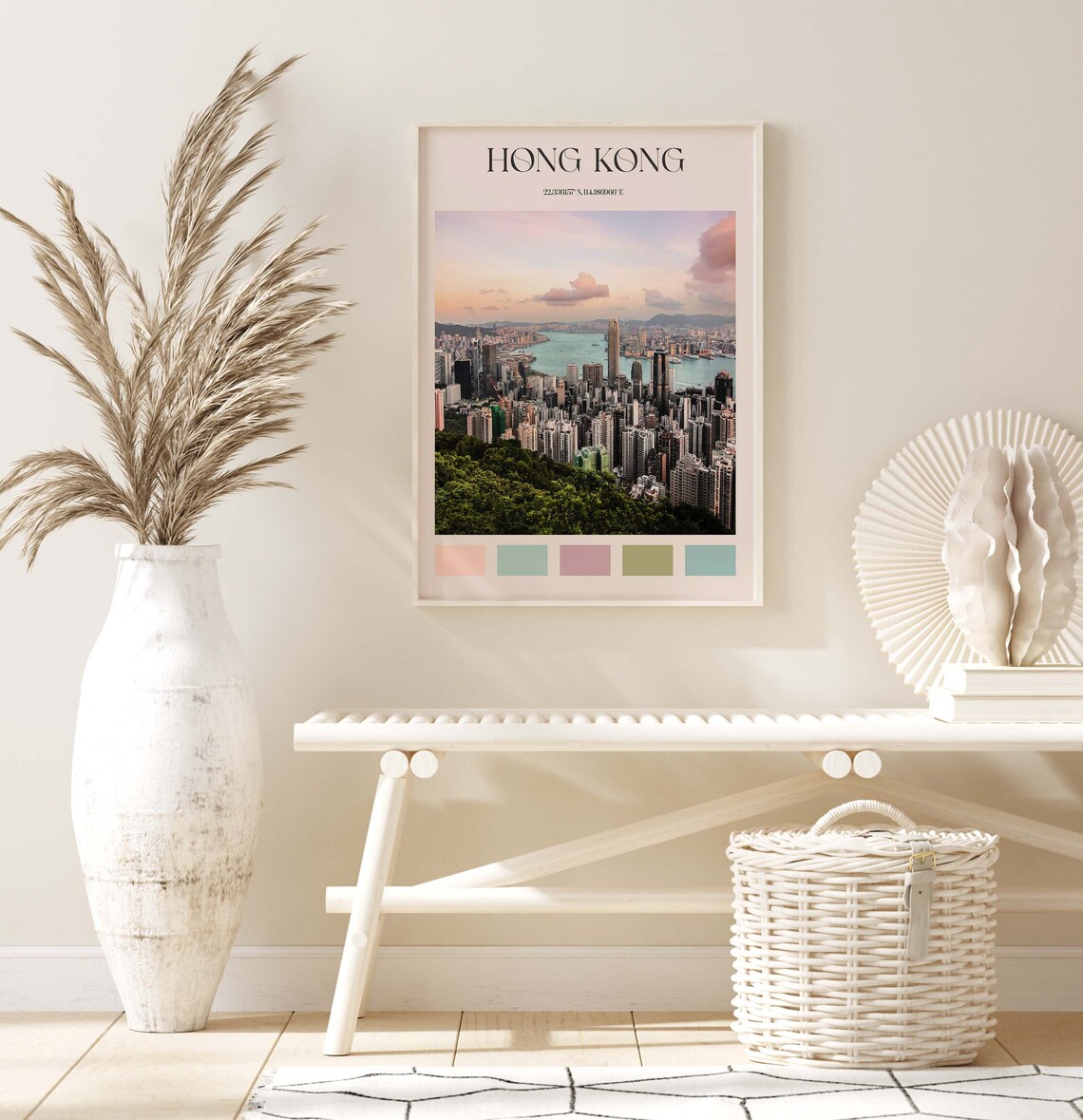 Hong Kong Print Hong Kong Wall Art Hong Kong Poster Hong Etsy