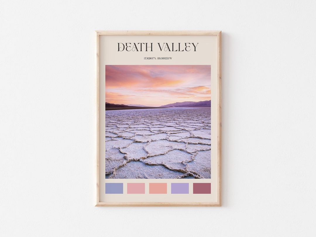 Death Valley Print, Death Valley Wall Art, Death Valley Poster, Death ...