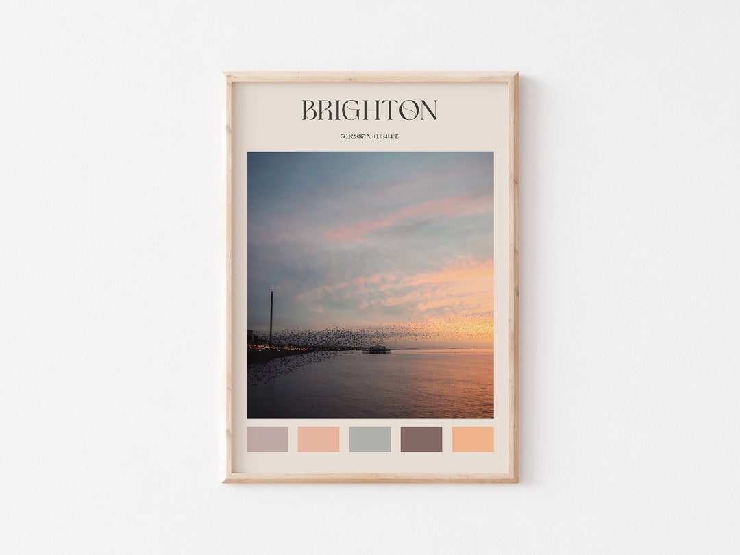 Brighton Print, Brighton Wall Art, Brighton Poster, Brighton Photo, Brighton Poster Print