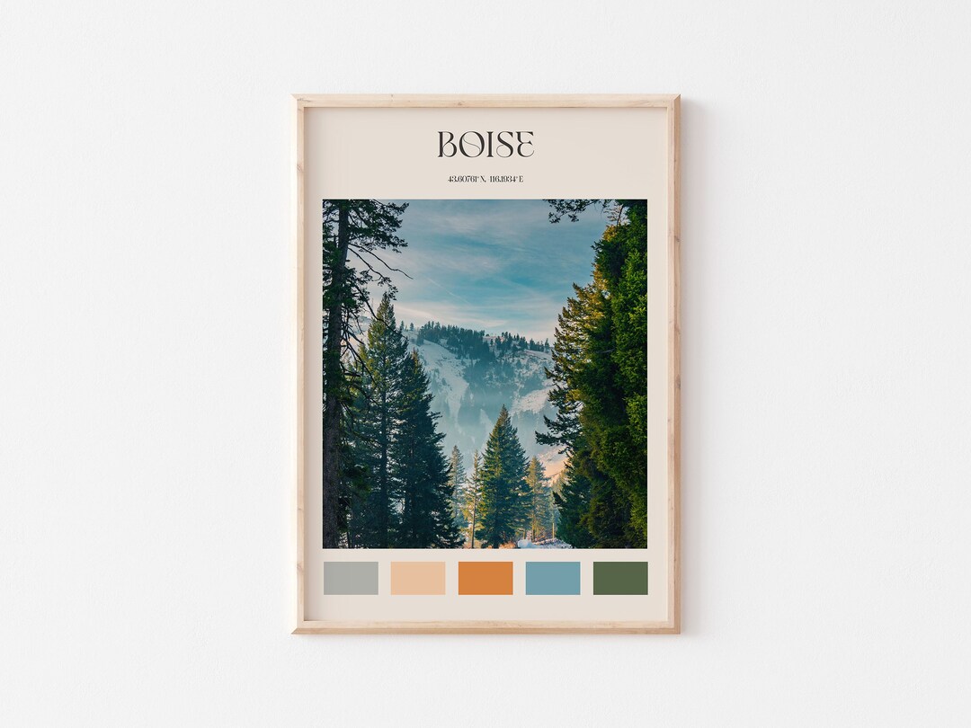 Boise Print Boise Wall Art Boise Poster Boise Photo Boise Etsy