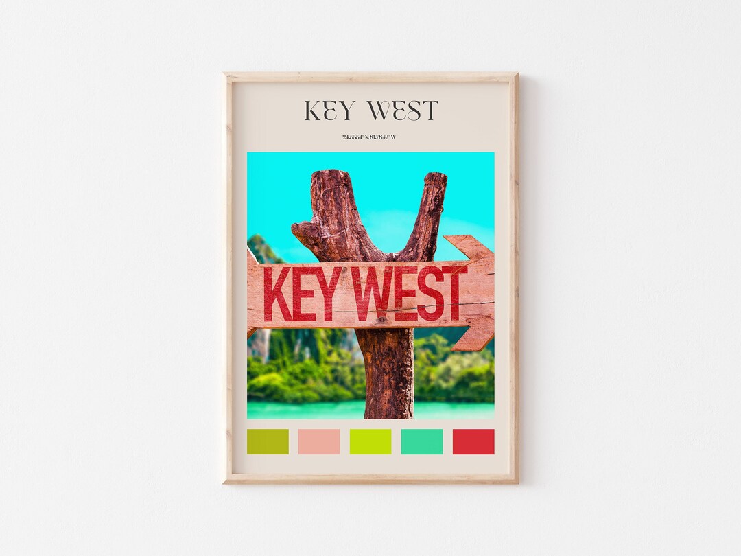 Key West Print Key West Wall Art Key West Poster Key West Etsy