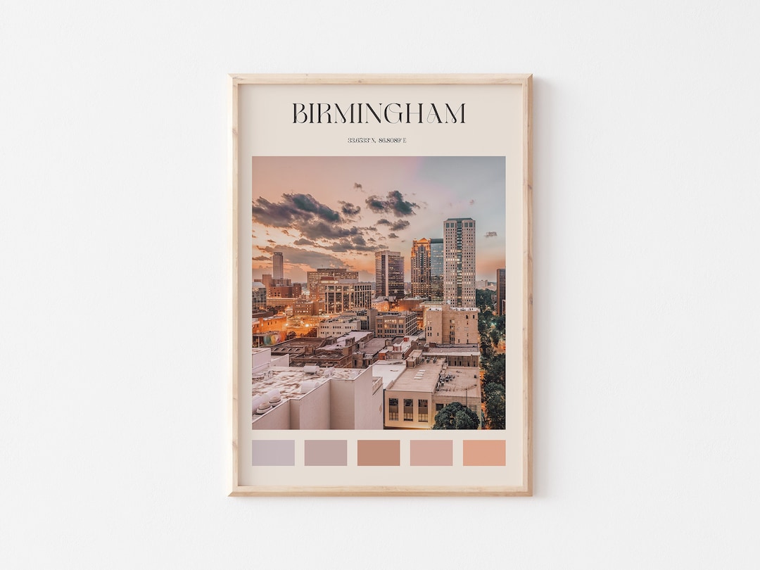 Birmingham Print, Birmingham Wall Art, Birmingham Poster, Birmingham