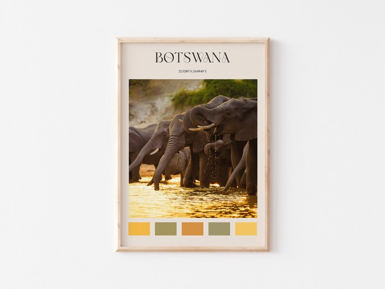 Botswana Print, Botswana Wall Art, Botswana Poster, Botswana Photo