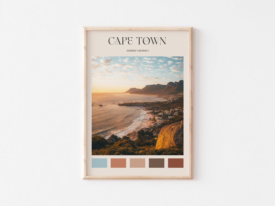 Cape Town Print, Cape Town Wall Art, Cape Town Poster, Cape Town Photo