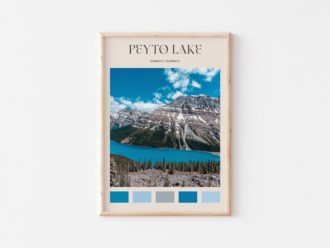 Peyto Lake Print, Peyto Lake Wall Art, Peyto Lake Poster, Peyto Lake