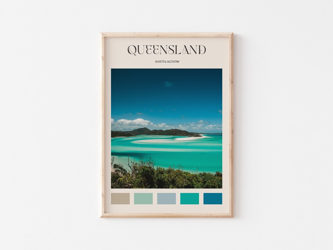 Queensland Print, Queensland Wall Art, Queensland Poster, Queensland