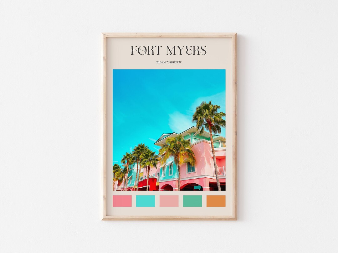 Fort Myers Print, Fort Myers Wall Art, Fort Myers Poster, Fort Myers