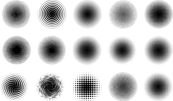half tones  bundle , half tones eps , halftones Vector svg | cricut eps , halftones pdf , vector template svg , vinyl cutter vector , dots