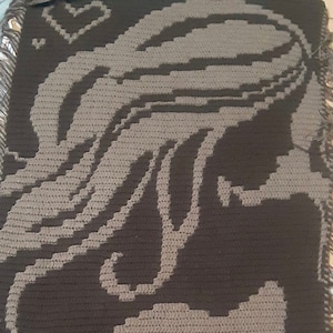 Lovely Lady mosaic crochet blanket/throw DIGITIAL PATTERN ONLY - not a completed item