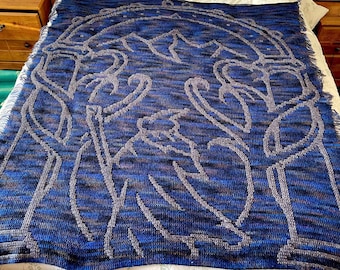 A Wizard's Passage Overlay Mosaic crochet blanket PATTERN ONLY