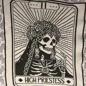 High Priestess Tarot Overlay Mosaic crochet blanket PATTERN ONLY