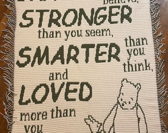 Classic Pooh Braver Than You Believe - Blanket PATTERN ONLY