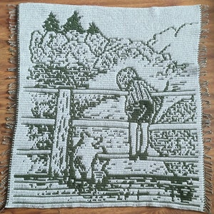 On the Bridge Classic Pooh Overlay Mosaic Crochet PATTERN ONLY - no copyright issues within the US!