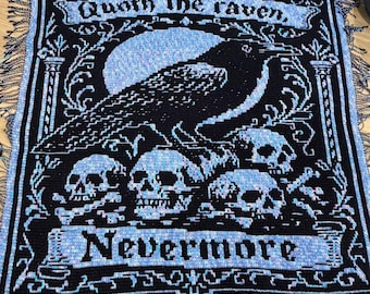 Quoth the Raven Nevermore Mosaic Crochet Pattern