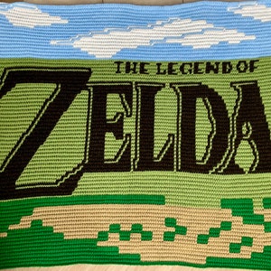 Video Game Map mosaic crochet PATTERN ONLY