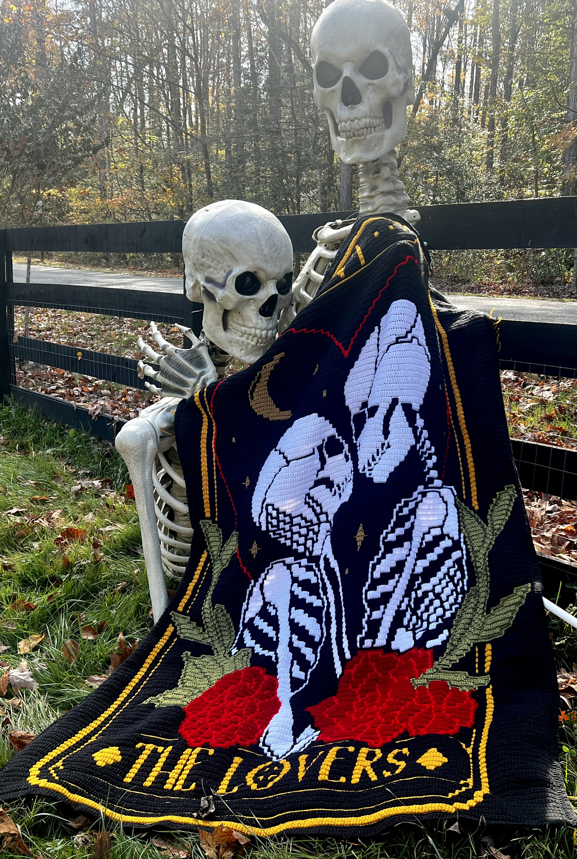 The Lovers Tarot Overlay Mosaic Crochet Blanket PATTERN ONLY - Etsy