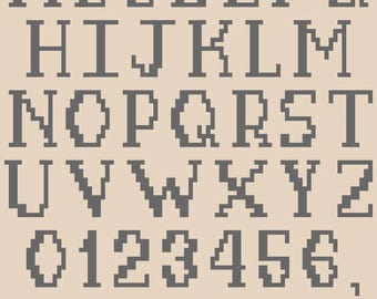 Set of 3 Mosaic Crochet Alphabets to personalize your projects!