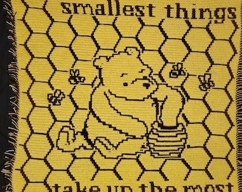 Classic Winnie the Pooh - Smallest Things Mosaic Crochet Blanket PATTERN ONLY