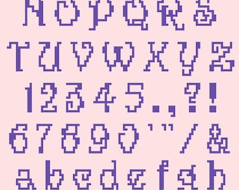 Royal Alphabet Overlay Mosaic Crochet pattern - Personalize your project! Reversible and standard!