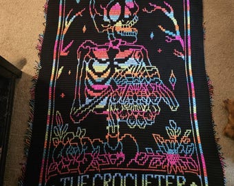 The Crocheter Tarot Card Overlay Mosaic Crochet - PATTERN ONLY - Etsy