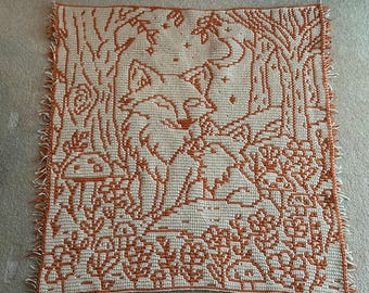 Twilight Tails fox baby nursery Overlay Mosaic crochet blanket PATTERN ONLY