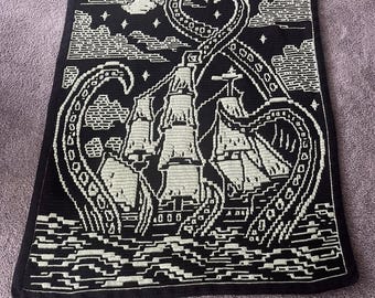 Release the Kraken Overlay Mosaic crochet blanket PATTERN ONLY