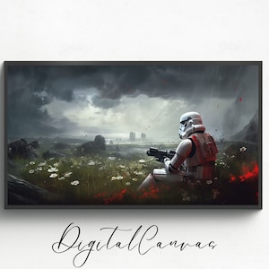 The Lonely Trooper | Star Wars | TV Frame Art | Samsung TV Frame Art | Samsung Frame Tv Art | Frame Art | Digital Art Decor