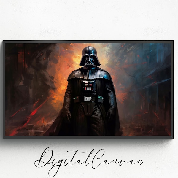 Samsung TV Frame Art | Darth Vader TV Wallpaper | Star Wars Samsung Art | Digital Art Décor