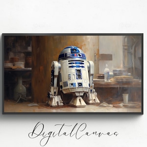 Samsung TV Rahmen Kunst | Star Wars Ölgemälde | Samsung Rahmen TV Kunst | Digital-TV Wallpaper | Kunst Dekor |