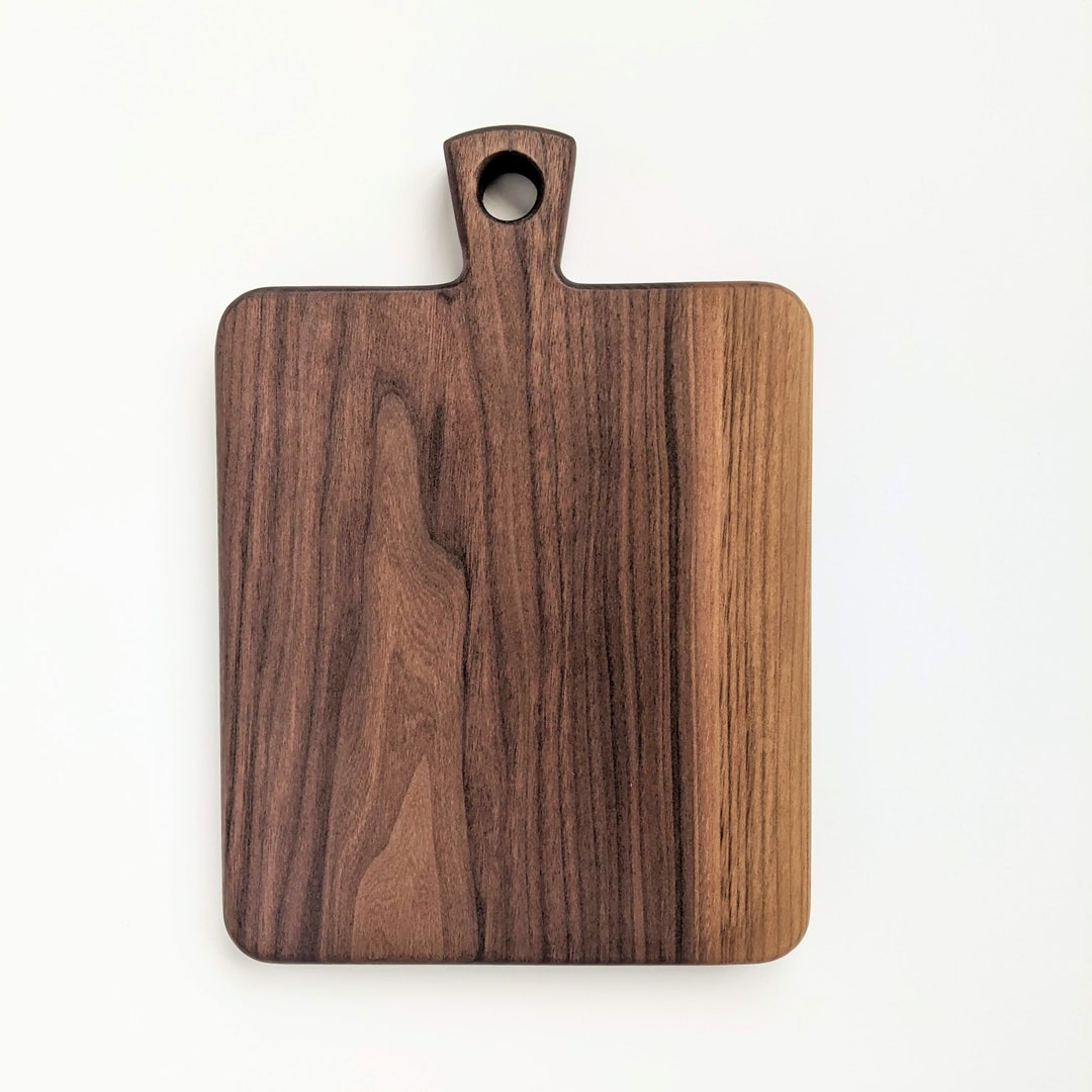 Non Toxic Walnut Cutting Board With Handle, Walnut Charcuterie Board Etsy