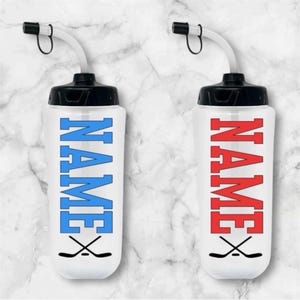 Gourde de hockey personnalisée / Gourde de hockey / Gourde de sport / Personnalisée