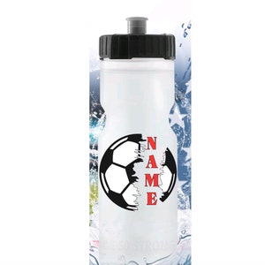 Bouteille d’eau de football personnalisée / Bouteille de compression de football / Bouteille d’eau de sport / personnalisée