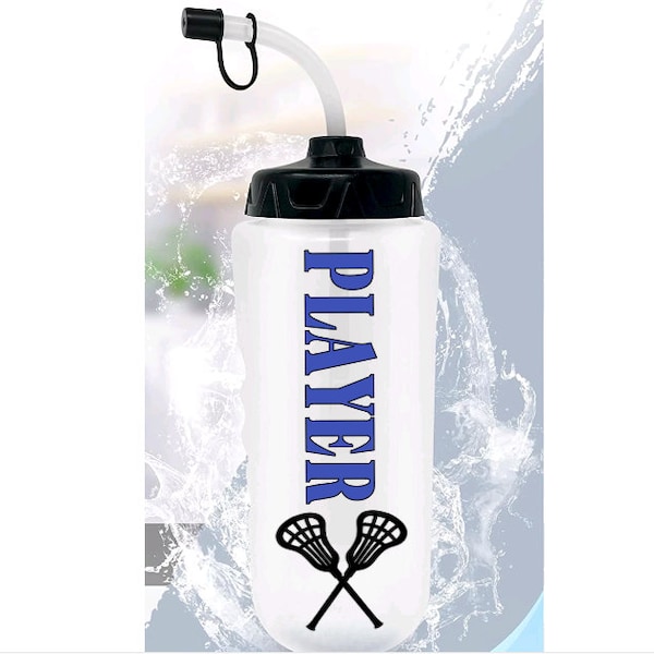 Personalized Lacrosse Water Bottle / Lacrosse Water Bottle / Sports water bottle / custom