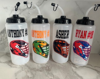 Personalized Lacrosse Water Bottle / Lacrosse Water Bottle / Sports water bottle / custom