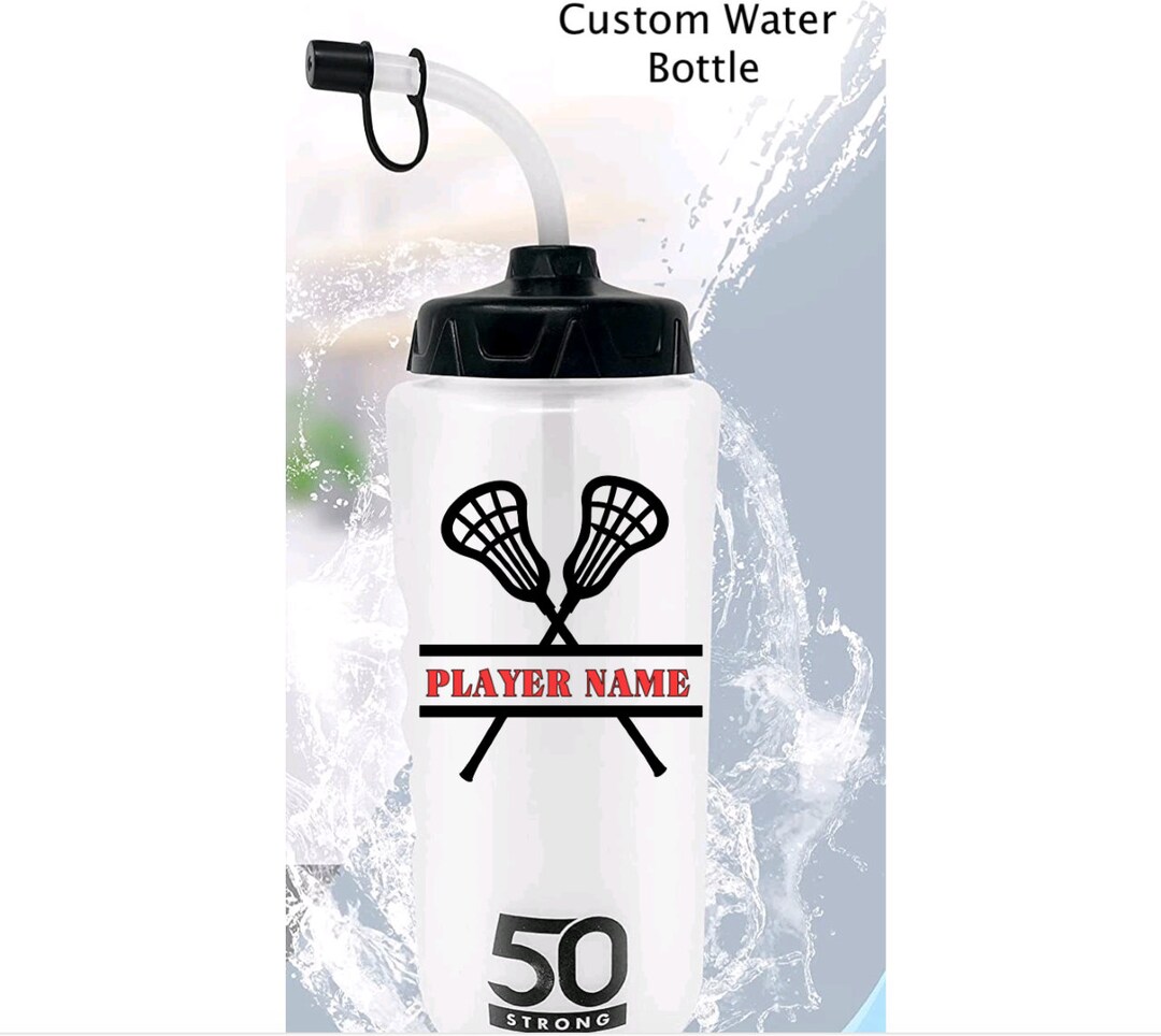 Personalized Lacrosse Water Bottle / Lacrosse Water Bottle / Sports Water Bottle / Custom Etsy