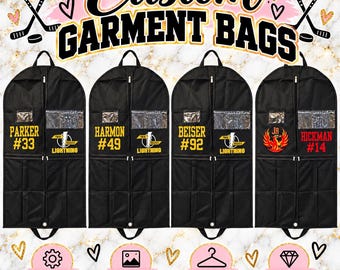 Sports Garment Bag (Football - Hockey -Lacrosse - Cheer - Soccer - Baseball - Gymnastics)