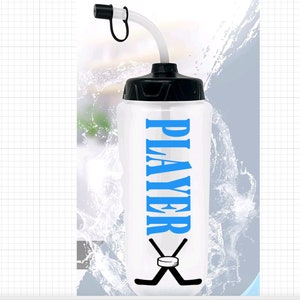 Personalized Hockey Water Bottle / Hockey Water Bottle / Sports water bottle / custom