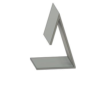 Buchstütze mit einem Überhang als STL-Datei