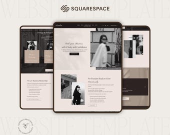 Squarespace Template for High Ticket Coach | Business Coaching Website 7.1 | Luxury Website Design