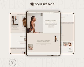 Squarespace Template für Yogalehrer, Squarespace Yoga Template, Squarespace Website Template für Yogalehrer, DIY Website