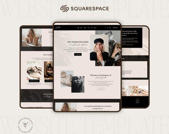 Squarespace Template für Coach, Luxus Website Template für Squarespace 7.1, erstellt mit Fluid Modul, Coaching Squarespace Template