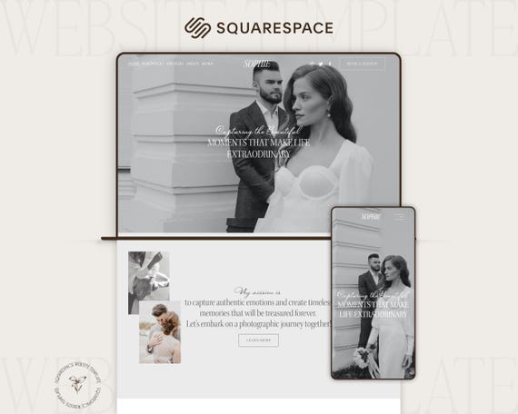 Squarespace template photographer | Photography website template | Squarespace photography website