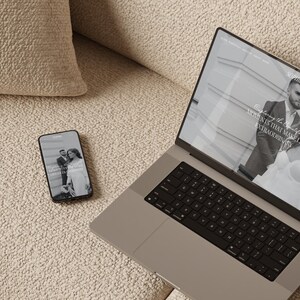 Squarespace website template for wedding photographers, aesthetic squarespace website template