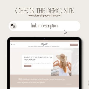 Squarespace Template for Therapists link to demo site