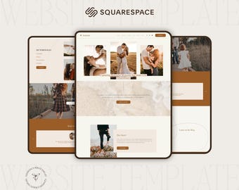 Fotografie Squarespace Template, Website Template für Squarespace 7.1, Squarespace Fotografie, Squarespace Template Fotografie Terrakotta