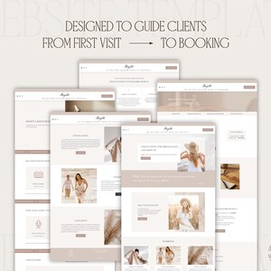 Therapist Squarespace website template designed to guide clients