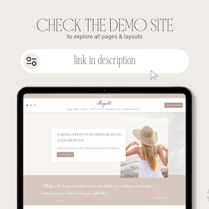 Therapist Squarespace website template check the demo site