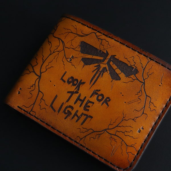 Firefly Wallet, personalized bifold wallet, Gift for Him, Handmade leathet wallet, clicker, gamer wallet, FAN ART