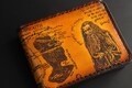 Lotr wallet inspired, Tolkien, wizard, middle earth, the fellowship of the ring, handmade leather wallet, Personalized, Fan Art product logo